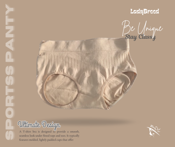 Brown Seamless Sports Panty