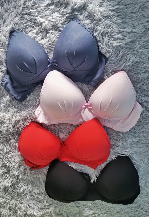 Combo Satin Padded Bra (Package-2)