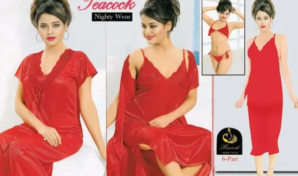 Peacock 4 Part Nighty Wear
